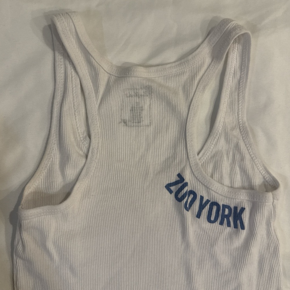 Zoo York Cream Ribbed Tank Top